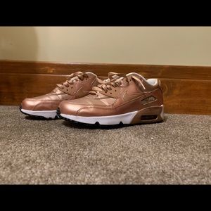 Rose Gold Nike Air Sneakers!